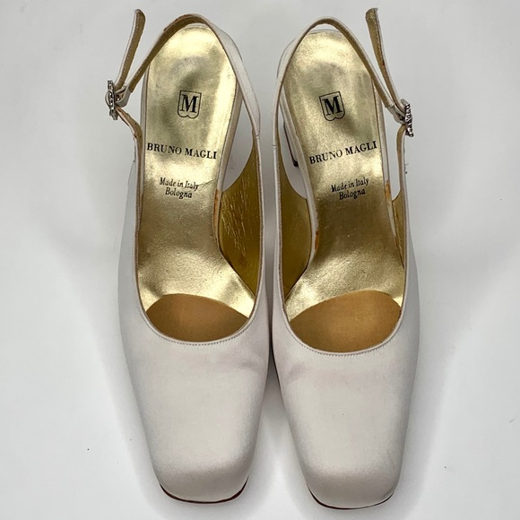 Bruno Magli Chablis White Crystal Ankle Dress Shoe - Picture 12 of 14